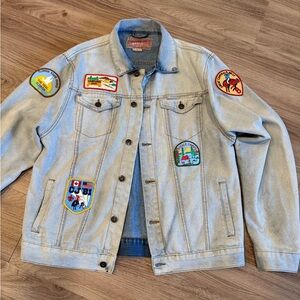 Brooklyn Cloth Light Blue Denim Jacket with Patches